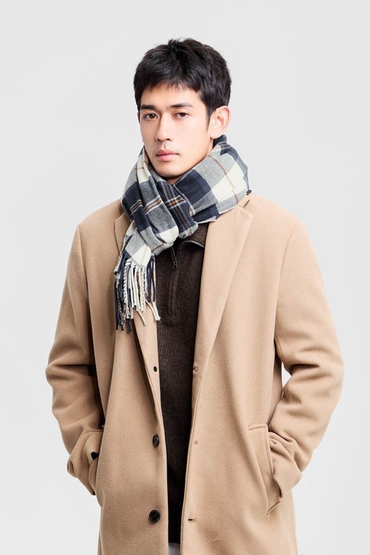 格紋圍巾-中性款