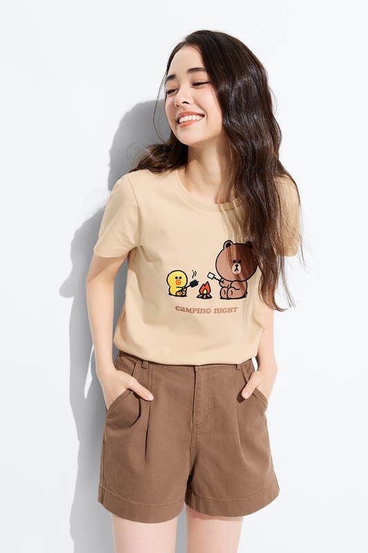 LINE FRIENDS印花T恤-02-女