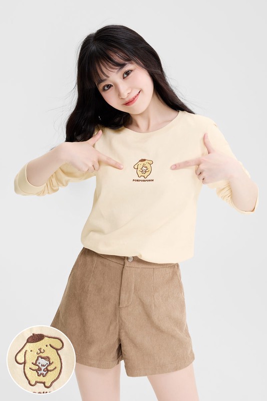 三麗鷗長袖電繡T恤-13-女