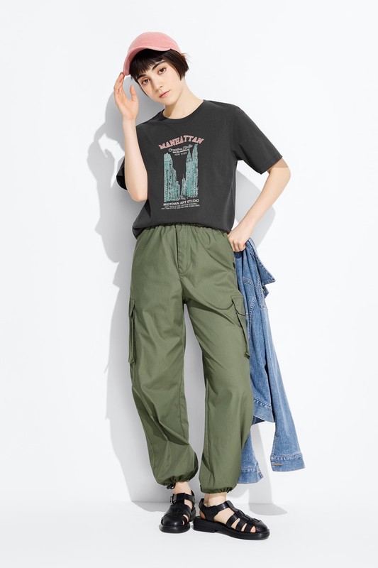 城市之心寬版印花T恤-女