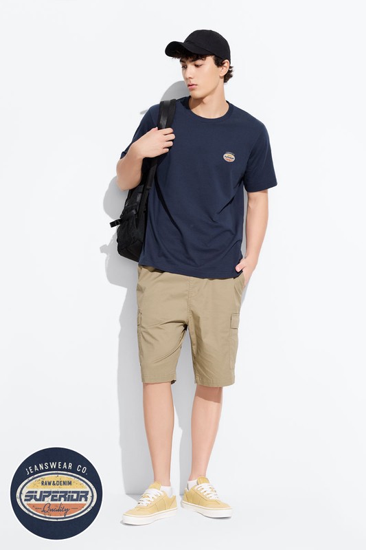 文字厚版印花T恤-03-男