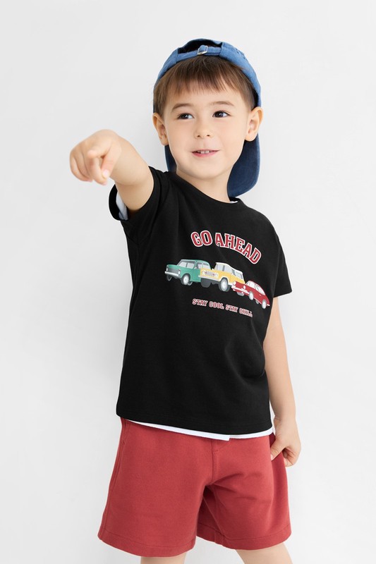 汽車印花T恤-童