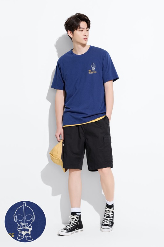 超人力霸王印花T恤-02-男