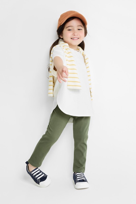 針織緊身長褲-童