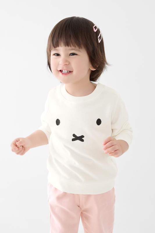 Miffy毛圈電繡圓領衫-01-Baby