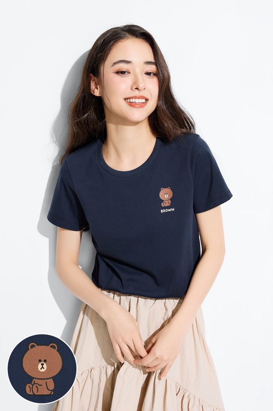 LINE FRIENDS印花T恤-07-女