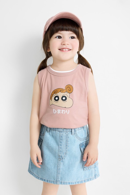 蠟筆小新純棉印花背心-童