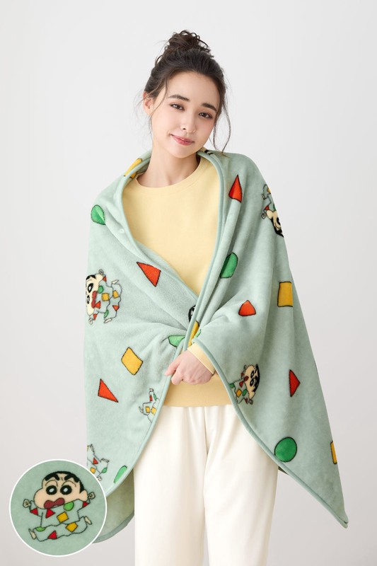 蠟筆小新珊瑚絨家居毯-中性款