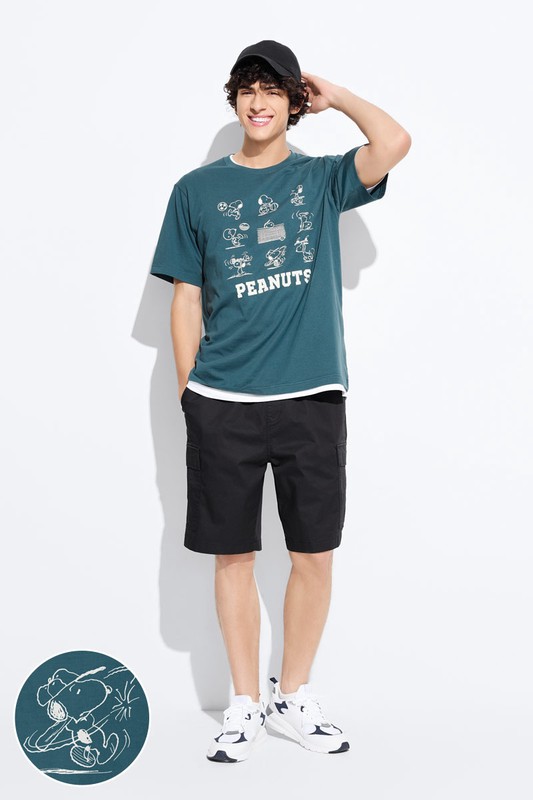 史努比系列印花T恤-27-男