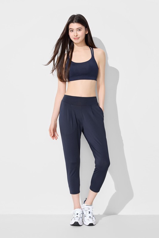 運動中度支撐交叉細肩帶Bra背心-女