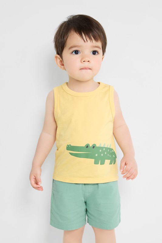 純棉動物印花背心-Baby