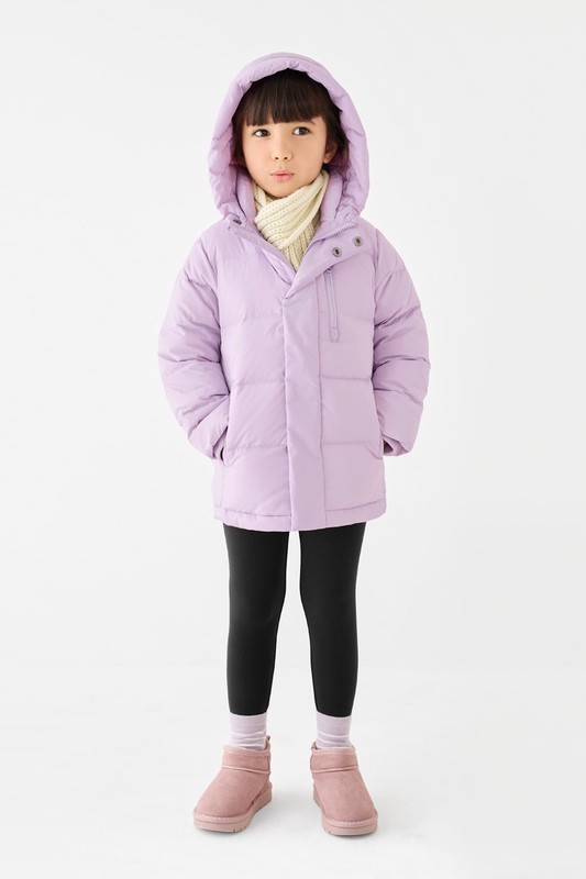 極暖羽絨連帽外套-童