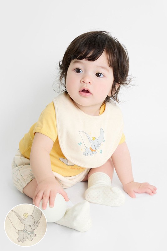 迪士尼系列純棉羅紋套裝組(3入)-Baby