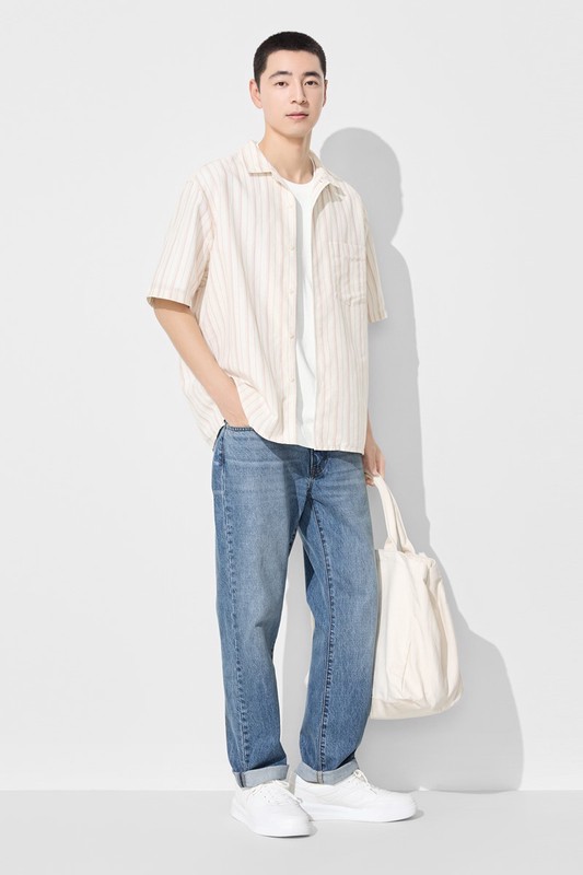 Regular Fit直筒牛仔褲-男