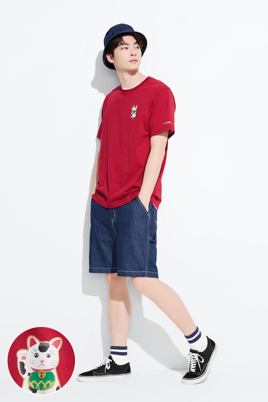 大人的圖鑑印花T恤-01-男