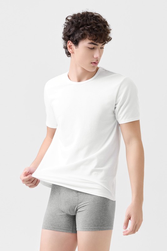 彈力圓領T恤-男