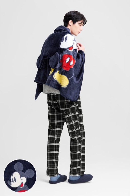 迪士尼系列珊瑚絨造型家居毯-01-中性款