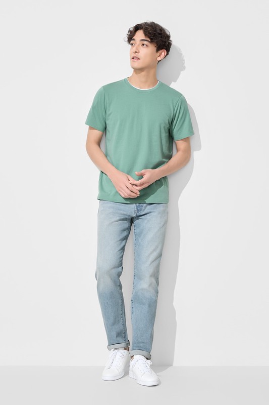 純棉圓領T恤-男