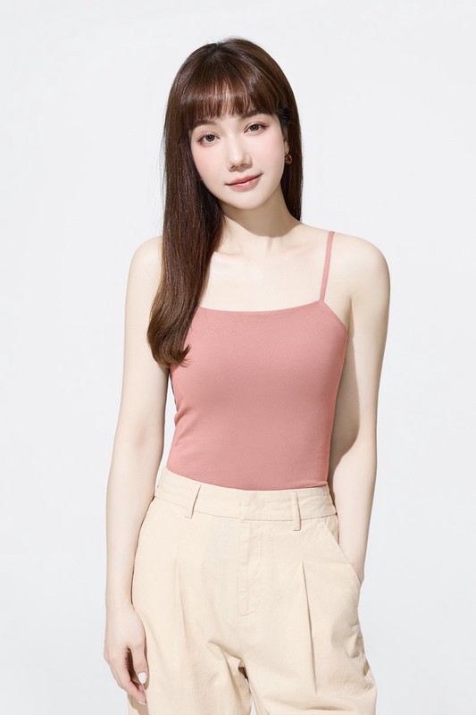 Bra平口細肩帶背心-女