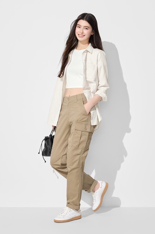 羅紋短版T恤-女