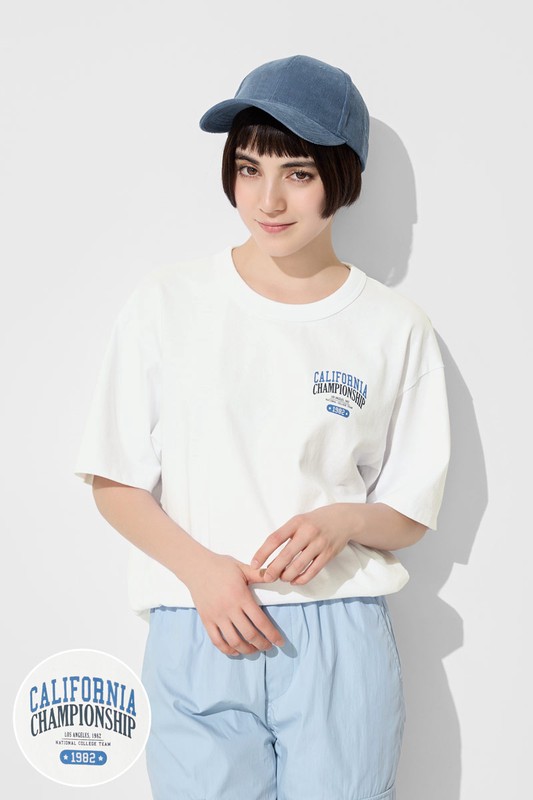 粗紡寬版文字印花T恤-02-男