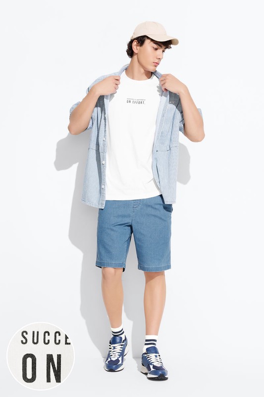 文字厚版印花T恤-04-男