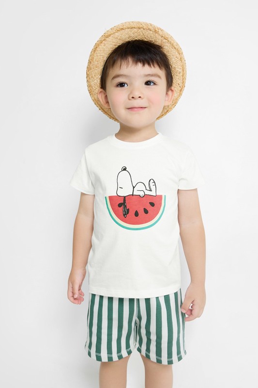 史努比系列印花T恤-03-童