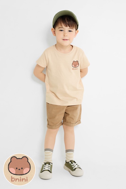 LINE FRIENDS minini印花T恤-01-童