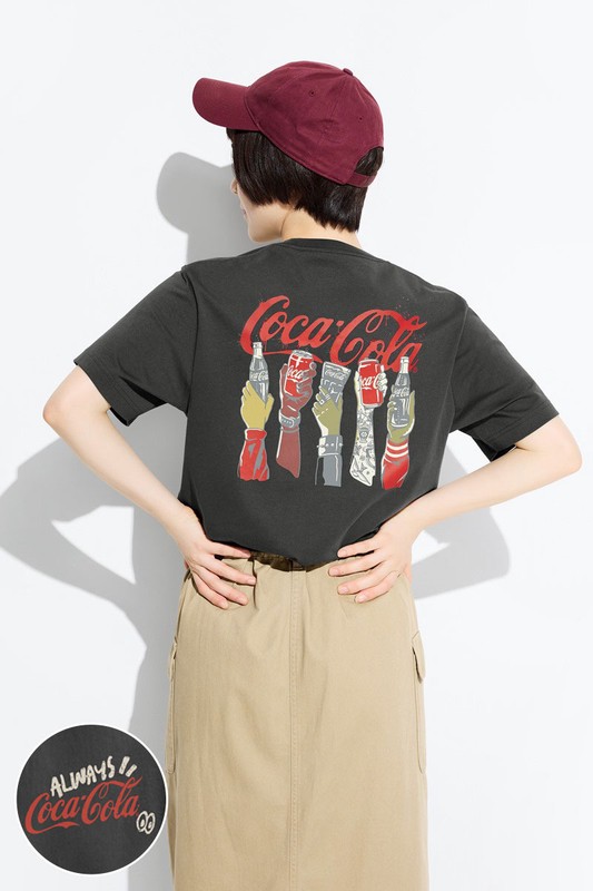 可口可樂厚版印花T恤-05-男