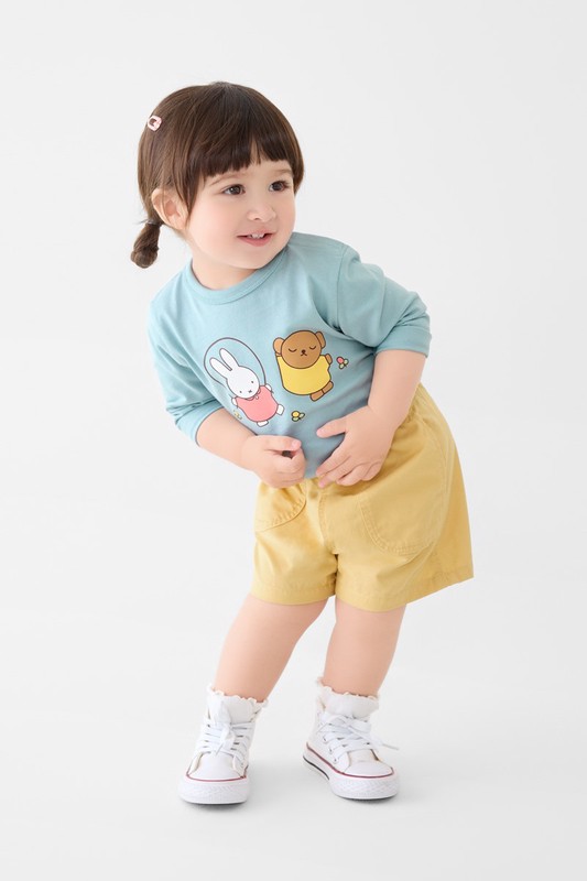 Miffy and Friends長袖印花T恤-05-Baby