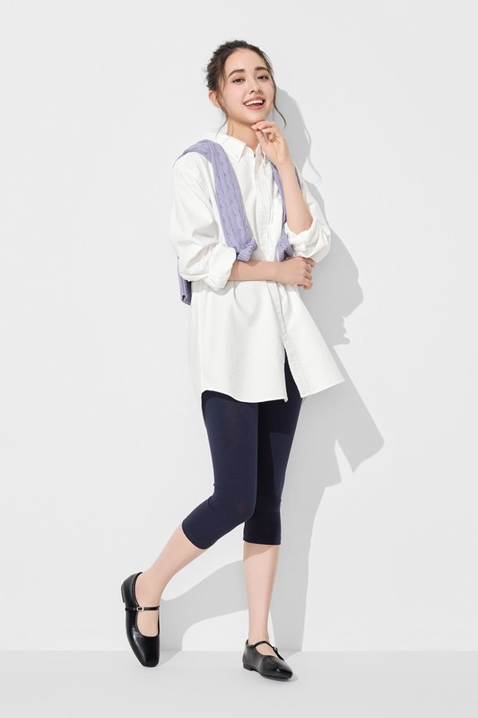 牛津長袖襯衫-男