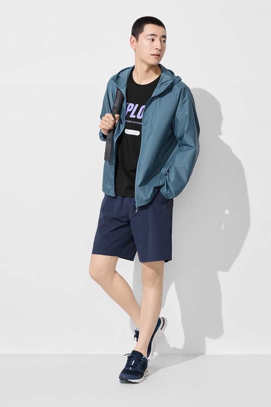 快乾鬆緊短褲-男