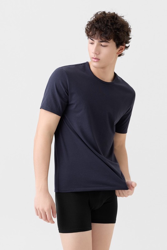 彈力圓領T恤-男