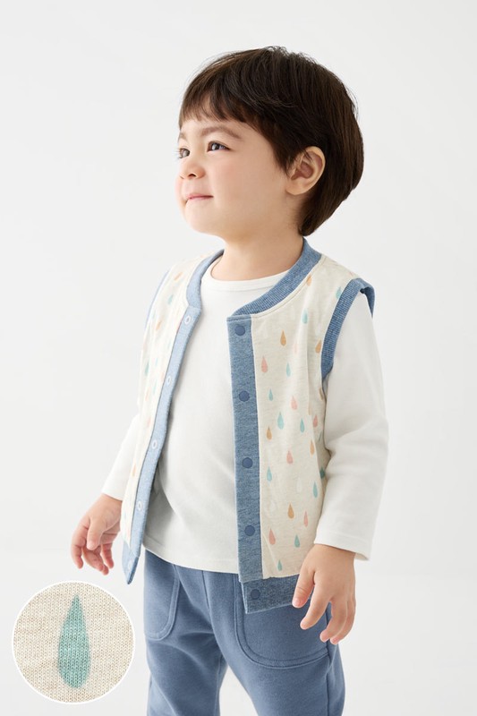 棉質雙面穿印花背心-Baby