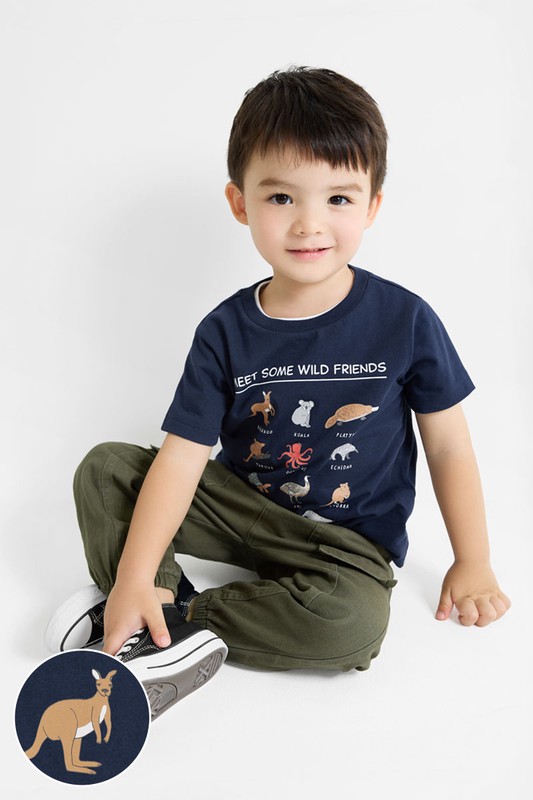 動物印花T恤-02-童