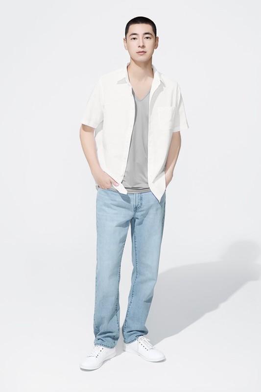 Regular Fit直筒牛仔褲-男