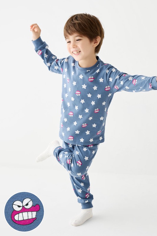 蠟筆小新棉質彈性家居套裝-童