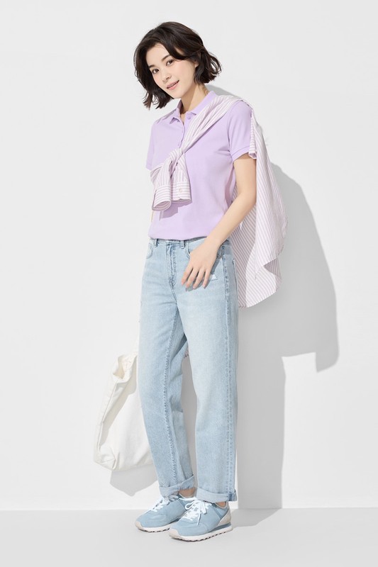 刷破男友風九分牛仔褲-女