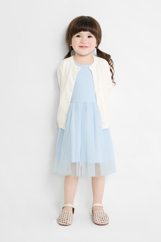 莫代爾紗裙背心洋裝-童