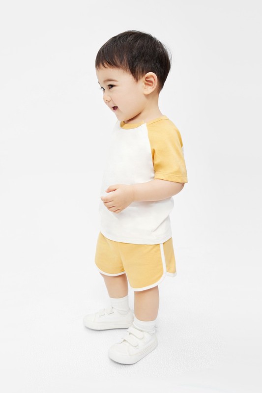 純棉滾邊鬆緊短褲-Baby