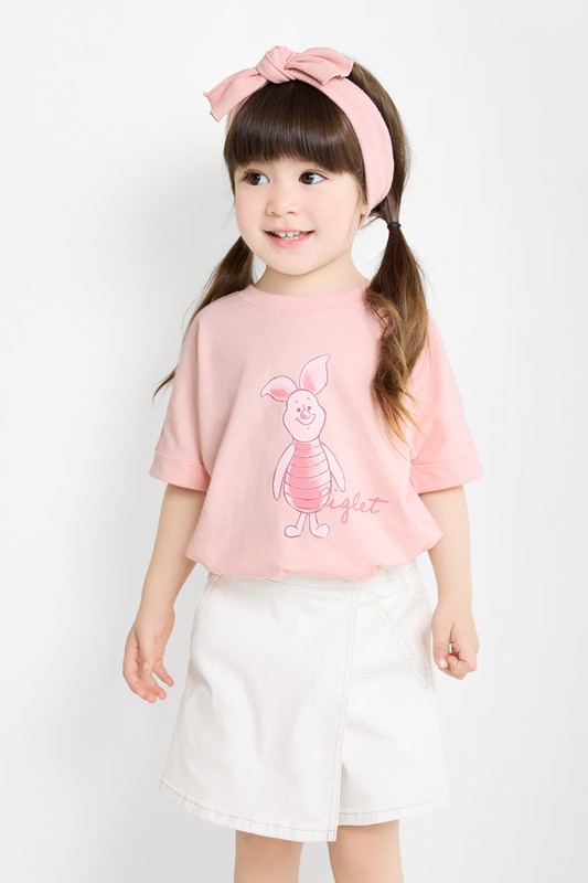 迪士尼系列竹節棉印花T恤-童