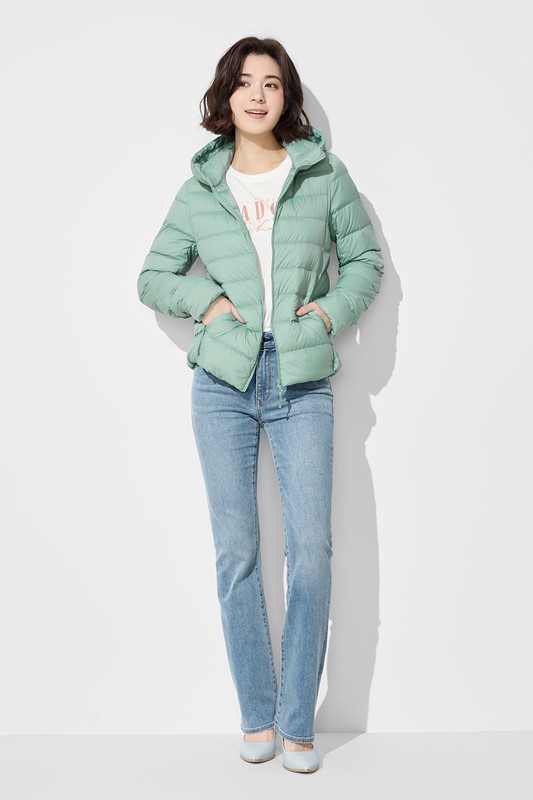 極輕羽絨連帽外套-女