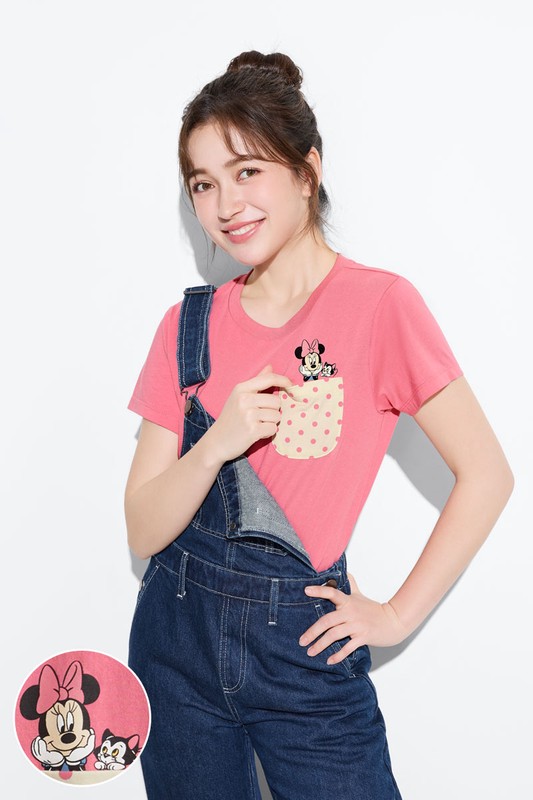 迪士尼系列口袋印花T恤-11-女