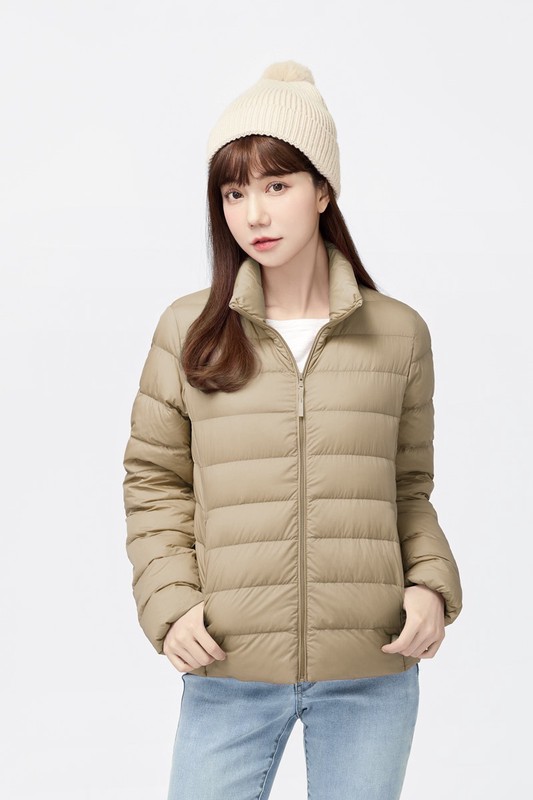 極輕羽絨立領外套-女