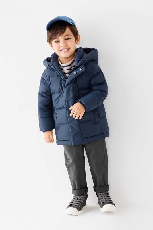 極暖羽絨連帽外套-童