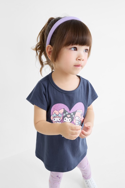 三麗鷗長版印花T恤-14-童