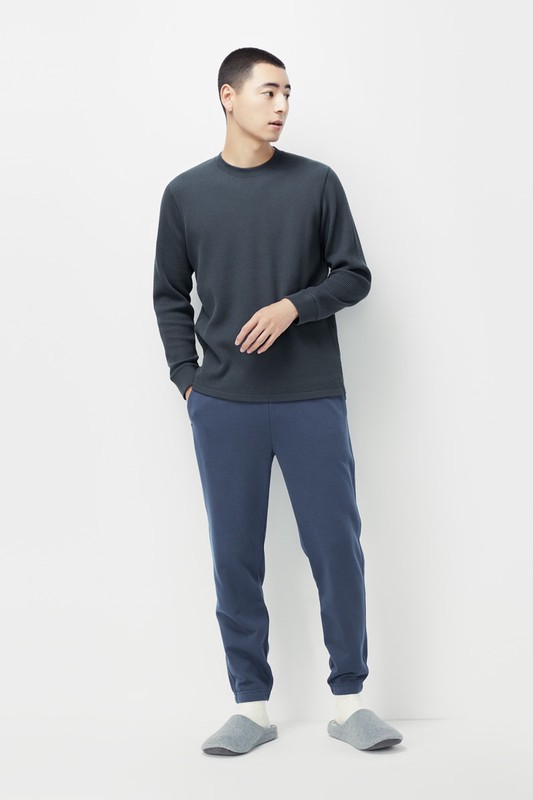 毛圈休閒束口褲-男