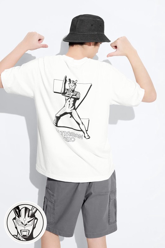 超人力霸王厚版印花T恤-01-男