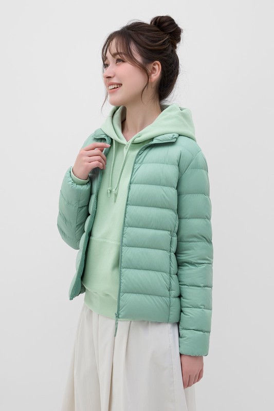 極輕羽絨立領外套-女