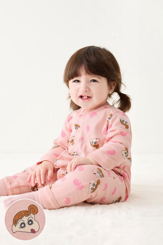 蠟筆小新純棉羅紋連身衣-Baby
